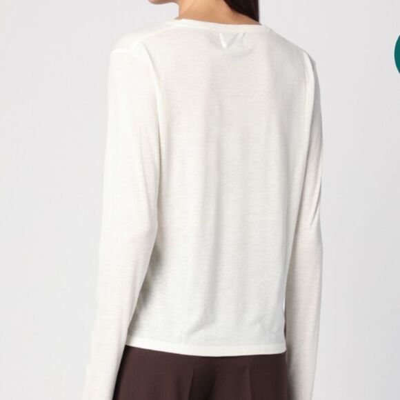 LouLou Studio Ribbed Long Sleeve Top S - Picture 9 of 9